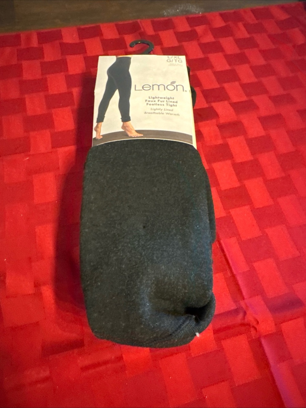 Lemon Lightweight women’s Thermal Footless Tights - Black
